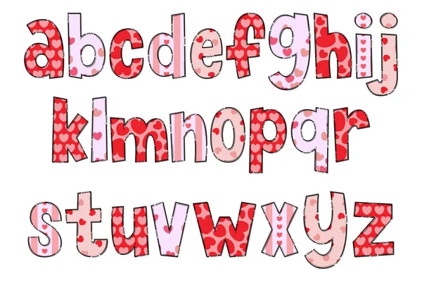 Fait Main Lettres Amour Couleur Créatif Art Typographique Design — Image vectorielle