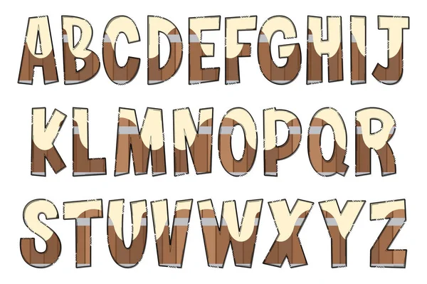 Handgjorda Root Beer Letters Färg Kreativ Konst Typografisk Design — Stock vektor