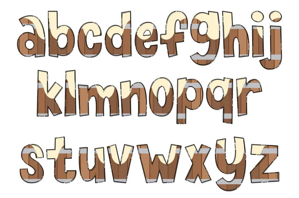 Handcrafted Root Beer Letters Color Creative Art Typographic Design — Stock Vector