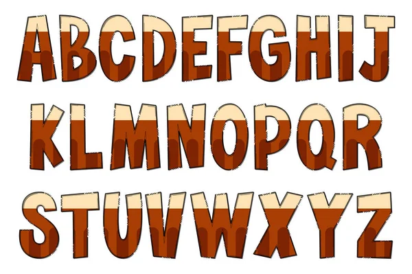 Bière Artisanale Lettres Couleur Créatif Art Typographique Design — Image vectorielle