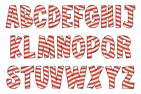 Handgefertigte Frohe Weihnachten Briefe Farbe Kreative Kunst Typografisches Design — Stockvektor
