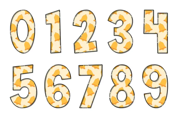 Artisanat Joyeux Numéro Noël Couleur Créatif Art Typographique Design — Image vectorielle