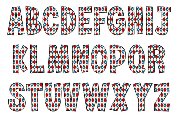 Handgefertigte Pride America Letters Farbe Kreative Kunst Typografisches Design — Stockvektor