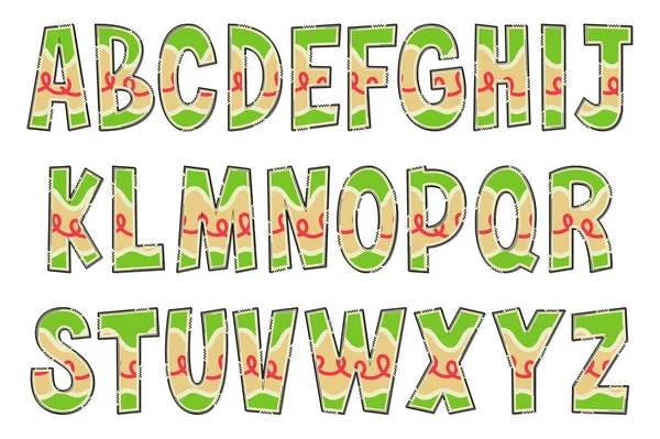 手工制作的圣诞饼干信 彩色创意艺术字体设计 — 图库矢量图片