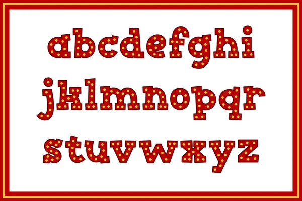 Vielseitige Sammlung Von Retro Show Alphabet Buchstaben Für Verschiedene Zwecke — Stockvektor