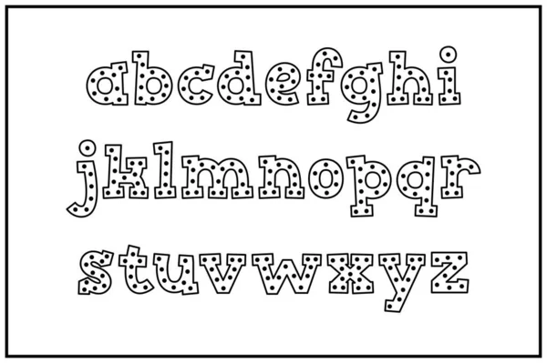 Collection Polyvalente Lettres Alphabet Spectacle Rétro Pour Diverses Utilisations — Image vectorielle