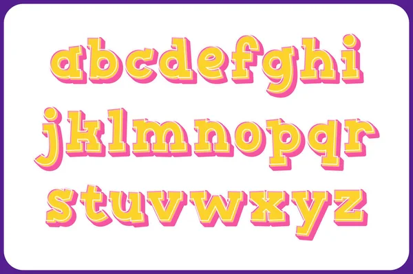 Collection Polyvalente Lettres Alphabets Pop Art Pour Diverses Utilisations — Image vectorielle