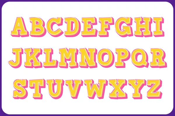 Versatile Collection Pop Art Alphabet Letters Various Uses — Stock Vector