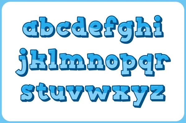 Collection Polyvalente Lettres Alphabet Eau Pour Diverses Utilisations — Image vectorielle