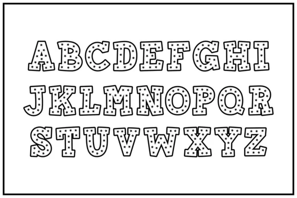 Vielseitige Sammlung Von Buchstaben Des Sternchens Alphabet Für Verschiedene Zwecke — Stockvektor