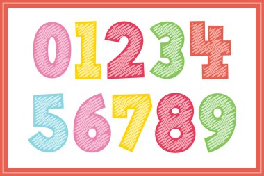 Çeşitli Kullanımlar için Çok Yönlü Yazı Oluşturma Numarası Koleksiyonu