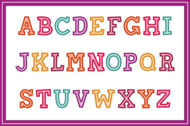 Çok Yönlü Çocuk Koleksiyonu Çeşitli Kullanımlar İçin Alfabe Harfleri