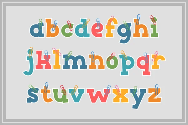 Collection Polyvalente Notes Papier Lettres Alphabétiques Pour Diverses Utilisations — Image vectorielle