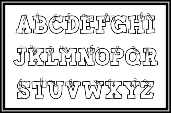 Colección Versátil Notas Papel Letras Del Alfabeto Para Varios Usos — Archivo Imágenes Vectoriales