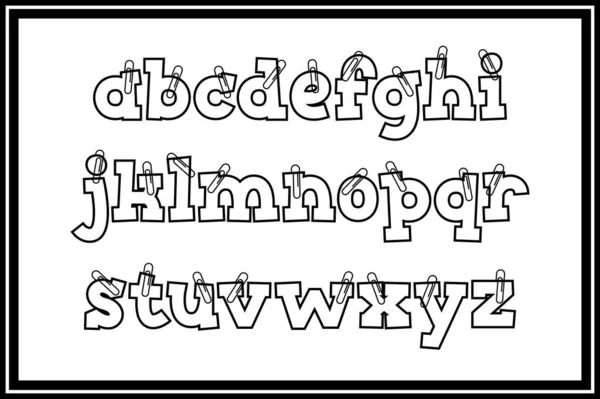 Collection Polyvalente Notes Papier Lettres Alphabétiques Pour Diverses Utilisations — Image vectorielle