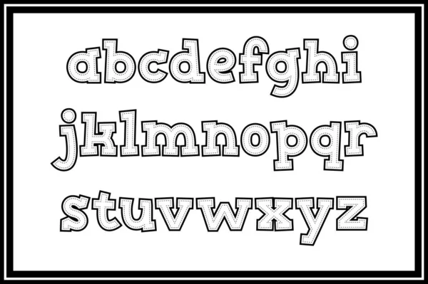 Vielseitige Sammlung Von Buchstaben Des Superstaben Alphabets Für Verschiedene Anwendungen — Stockvektor