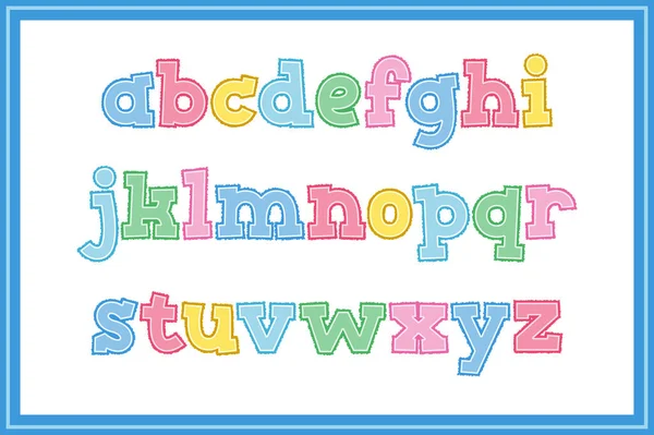 Collection Polyvalente Lettres Alphabet Déchiré Papier Pour Diverses Utilisations — Image vectorielle