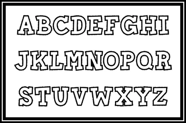 Collection Polyvalente Lettres Alphabet Déchiré Papier Pour Diverses Utilisations — Image vectorielle