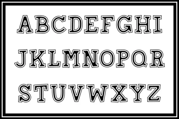 Vielseitige Sammlung Von Alphabet Buchstaben Für Verschiedene Anwendungen Für Kinder — Stockvektor