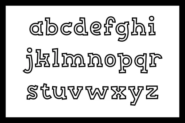 Vielseitige Sammlung Von Alphabet Buchstaben Für Verschiedene Anwendungen Für Kinder — Stockvektor