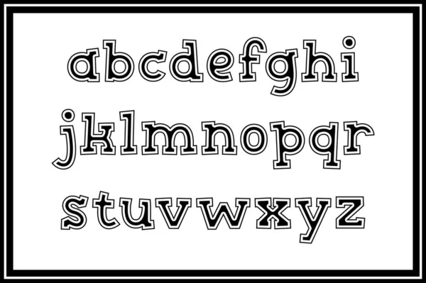 Collection Polyvalente Lettres Alphabet Choix Enfant Pour Diverses Utilisations — Image vectorielle