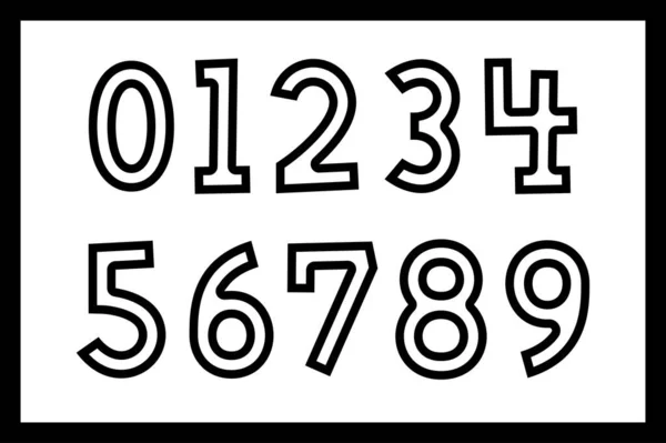 คอลเลกช นอเนกประสงค ของเด อกต วเลขส าหร บการใช งานต างๆ — ภาพเวกเตอร์สต็อก