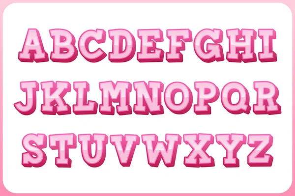 Collection Polyvalente Lettres Alphabet Pour Dames Pour Diverses Utilisations — Image vectorielle