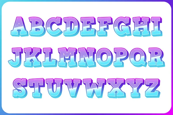 Collection Polyvalente Lettres Alphabet Puissance Pour Diverses Utilisations — Image vectorielle