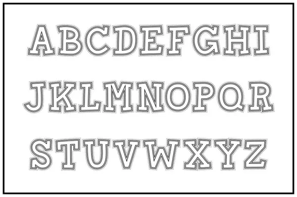 Collection Polyvalente Coupures Papier Alphabet Lettres Pour Diverses Utilisations — Image vectorielle