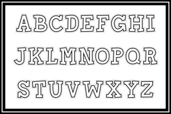Versatile Collection Paper Cutout Alphabet Letters Various Uses — Stock Vector
