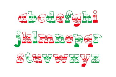 Çeşitli Kullanımlar İçin Çok Yönlü Noel Baba Alfabesi Harfleri Koleksiyonu