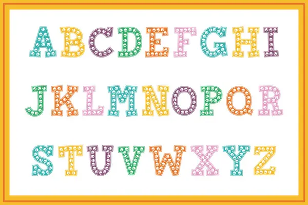 Collection Polyvalente Lettres Alphabet Crâne Pour Diverses Utilisations — Image vectorielle