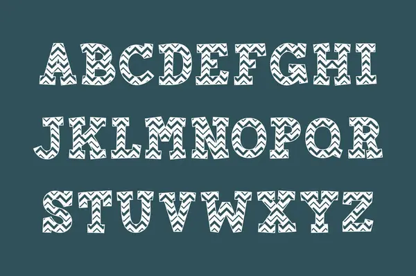 Veelzijdig Verzamelen Van Ornament Alphabet Letters Voor Diverse Toepassingen — Stockvector