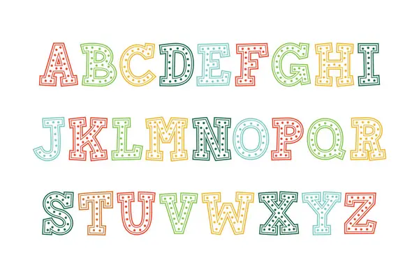 さまざまな用途のためのクッキーアルファベットレターの多彩なコレクション — ストックベクタ
