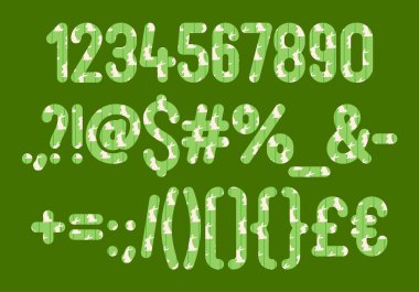 Çeşitli Kullanımlar İçin Değişken Paskalya Tavşanı Sayıları ve Noktalama Koleksiyonu