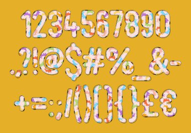 Çeşitli Kullanımlar İçin Değişken Paskalya Tavşan Sayıları ve Noktalama Koleksiyonu