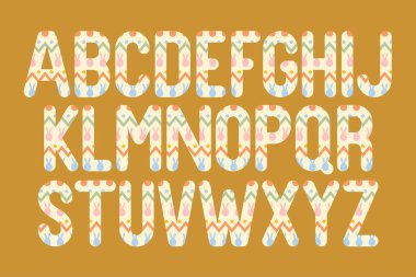 Çeşitli Kullanımlar İçin Çok Yönlü Tavşan Zıplama Harfleri Koleksiyonu