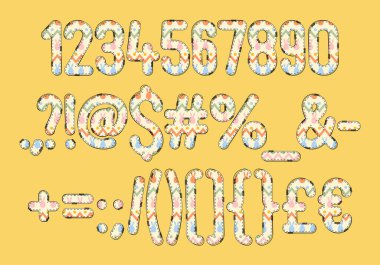 Çeşitli Kullanımlar İçin Değişken Tavşan Sayıları ve Noktalama Koleksiyonu