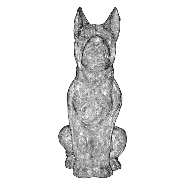 Собачий Боксер Вектор Изолированный Белом Фоне Векторная Иллюстрация Боксерской Собаки — стоковый вектор