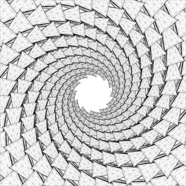 Girdap Galaksi Taşı Vektörü. Beyaz bir arka planda izole edilmiş. Girdap Döşemeleri 'nin Vektör İllüstrasyonu.