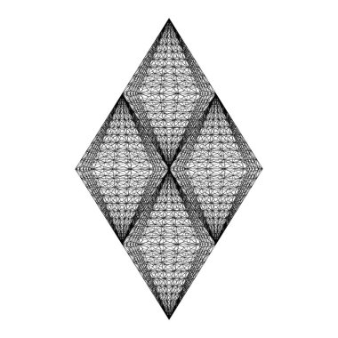 Soyut İnşaat Yapı Vektörü. Mimari İnşaatın Vektör İllüstrasyonu. Kavram - modern mimari ve tasarım.