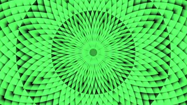 Hypnotische Ritmische Beweging Groene Strepen Ontspannende Therapeutische Oneindige Lus Animatie — Stockvideo