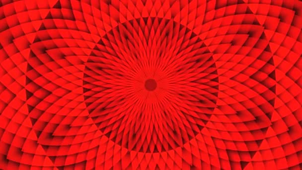 超音波リズミックムーブメントレッドストライプ リラックス治療 無限ループアニメーション — ストック動画