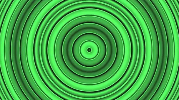 Гипнотическое Ритмическое Движение Зеленые Полосы Расслабляющая Бесконечная Петля — стоковое видео