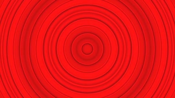 Hipnotik Ritmik Hareket Kırmızı Çizgiler Rahatlatıcı Tedavi Sonsuz Döngü Canlandırması — Stok video
