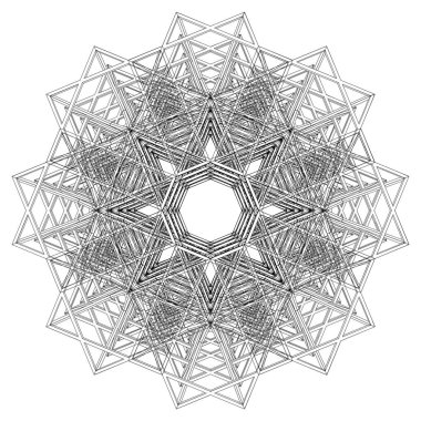 Soyut İnşaat Yapı Vektörü. Beyaz Arkaplanda İzole Edilmiş Mimari Yapının Vektör İllüstrasyonu.