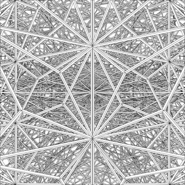 Soyut İnşaat Yapı Vektörü. Beyaz Arkaplanda İzole Edilmiş Mimari Yapı İmajı.