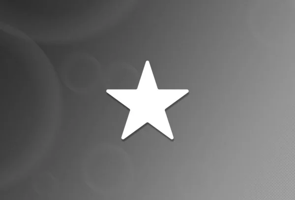 Sternsymbol Auf Schwarz Weißem Hintergrund Abstrakte Illustration — Stockfoto