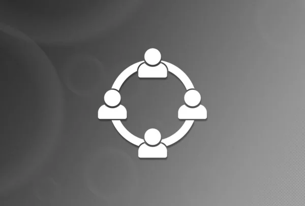 Kommunikationskonzept Symbol Auf Schwarz Weißem Hintergrund Abstrakte Illustration — Stockfoto