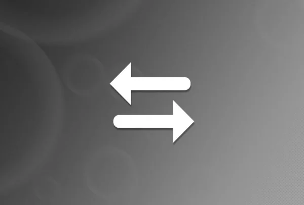 Pfeil Symbol Auf Schwarz Weiß Hintergrund Übertragen — Stockfoto